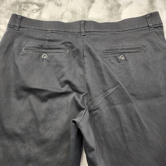 Lee Pants Womens 18 Black Regular Fit Mid Rise Straight Leg Flex Motion Stretch - Picture 4 of 12